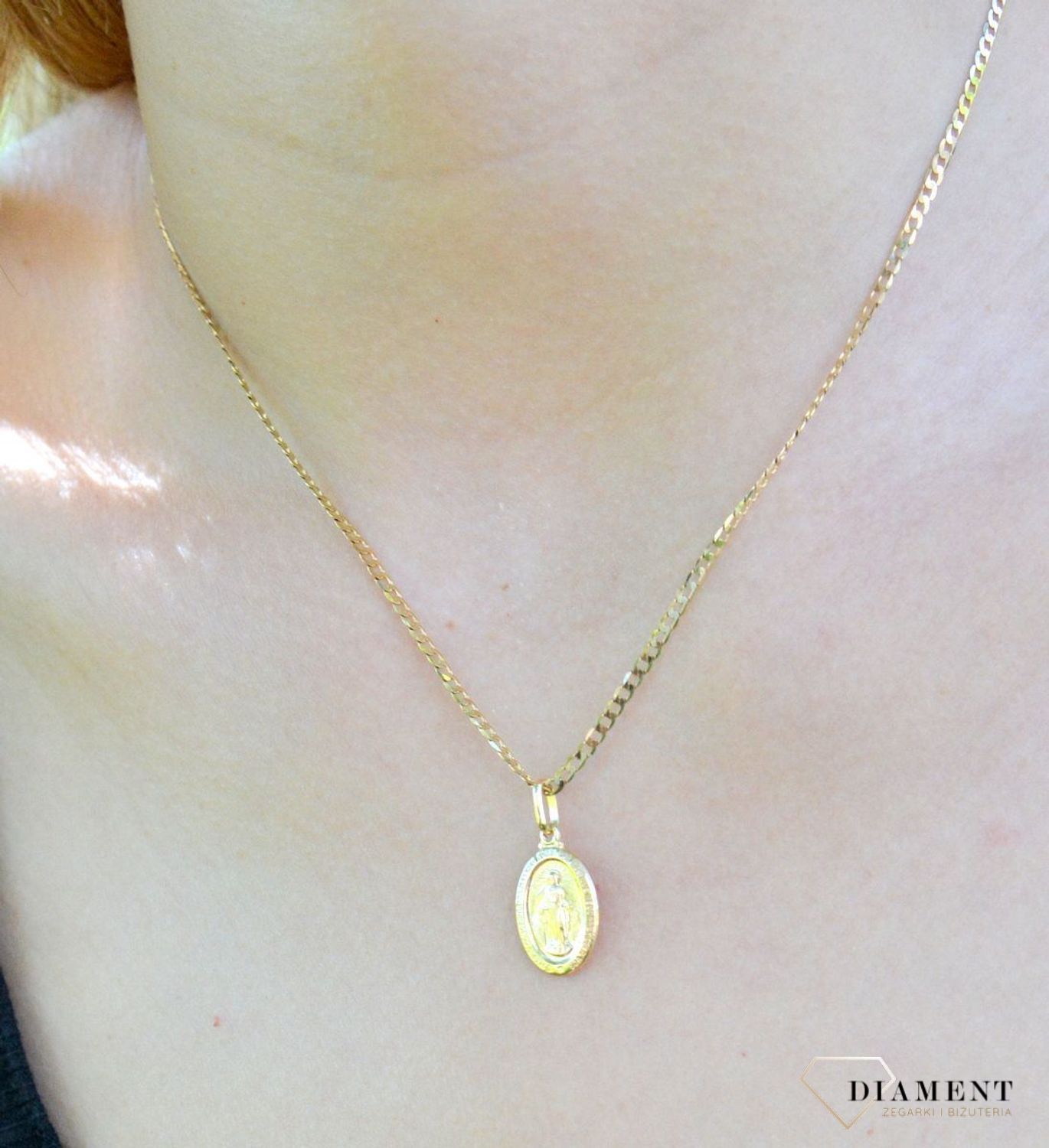 Złota zawieszka 375 'Cudowny Medalik' Maryja Niepokalana ZA 1533A 375mm (2).jpg